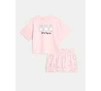M&S Collection female Pure Cotton Miffy™ Pyjamas (1-16 Yrs) - 8-9 Y - Pink, Pink