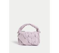 M&S Collection female Quilted Mini Cross Body Bag - Lavender, Lavender,Black,Natural