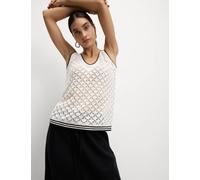M&S Collection female Textured Slim Fit Knitted Vest - Light Natural, Light Natural