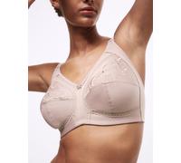 M&S Collection female Total Support Embroidered Full Cup Bra B-G - 38DD - Mushroom, Cornflower,Powder Pink,Mushroom,Dark Teal,Dusted Mint