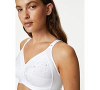 M&S Collection female Total Support Embroidered Full Cup Bra GG-K - 46D - White, Cornflower,Black,White,Opaline,Dusted Mint