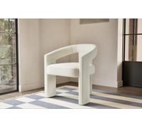 M&S Collection Frame Accent Armchair - CHR - Soft White, Soft White,Ginger