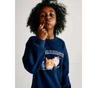 M&S Collection Girls Cotton Rich Squishmallows™ Sweatshirt Dress (5-12 Yrs) - 8-9 Y - Navy, Navy