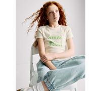M&S Collection Girls Pure Cotton Snoopy™ Cropped Top (6-16 Yrs) - 9-10Y - Ivory, Ivory