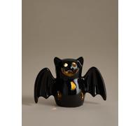 M&S Collection Halloween Ceramic Light Up Bat Decoration - Black, Black