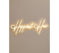 M&S Collection Happiest Hour Mains Neon Light - White, White