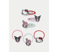 M&S Collection Kids Hello Kitty and Friends Embroidered Hair Multipack, Multi