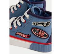 M&S Collection Kids Hot Wheels™ High Top Trainers (4 Small - 2 Large) - 7 SSTD - Blue, Blue