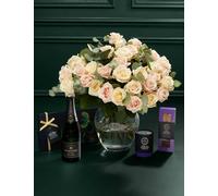 M&S Collection Luxury Rose Bouquet with Vintage Champagne, Truffles, Chocolates & Florentines