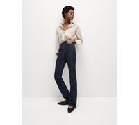M&S Collection Magic Shaping High Waisted Slim Flare Jeans - 14REG - Indigo Mix, Black,Indigo Mix,Medium Indigo