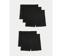 M&S Collection male 5pk Essential Cotton Trunks - M - Black, White,Blue Mix,Black