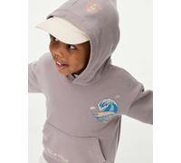 M&S Collection male Cotton Rich Hot Wheels™ Hoodie (2-8 Yrs) - 2-3 Y - Purple, Purple