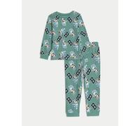 M&S Collection male Pure Cotton Bluey™ Pyjamas (1-7 Yrs) - 3-4 Y - Green, Green