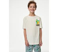 M&S Collection male Pure Cotton Pokémon™ Pyjamas (6-16 Yrs) - 8-9 Y - Ivory Mix, Ivory Mix