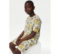 M&S Collection male SpongeBob Squarepants™ Short Pyjamas (6-16 Yrs) - 13-14 - Green Mix, Green Mix