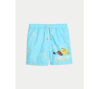 M&S Collection male SpongeBob SquarePants™ Swim Shorts (6-16 Yrs) - 10-11 - Blue Mix, Blue Mix