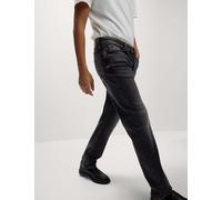 M&S Collection male Straight Fit Vintage Wash Crosshatch Jeans - 3431 - Black Mix, Black Mix
