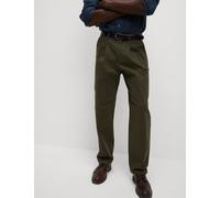 M&S Collection male Tapered Fit Twin Pleat Stretch Chinos - 34/29 - Faded Khaki, Beige,Light Green,Mole,Dark Pewter,Dark Navy,Neutral Brown,Faded Khaki