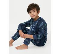 M&S Collection male Velour Hot Wheels™ Pyjamas (2-8 Yrs) - 5-6 Y - Multi, Multi