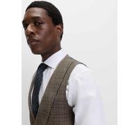 M&S Collection Men's Check Waistcoat - 40REG - Brown Mix, Brown Mix