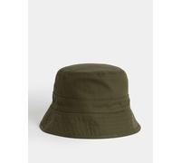 M&S Collection Men's Pure Cotton Herringbone Bucket Hat - L-XL - Khaki, Khaki,Stone,Navy