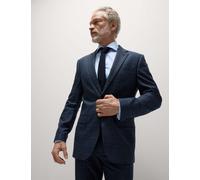 M&S Collection Men's Regular Fit Check Suit Jacket - 48REG - Navy, Navy