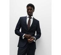 M&S Collection Men's Skinny Fit Check Suit Jacket - 40REG - Navy Mix, Navy Mix