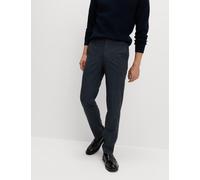 M&S Collection Men's Tailored Fit Check Suit Trousers - 36SHT - Dark Navy, Dark Navy