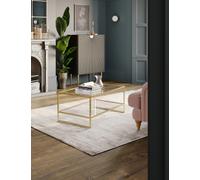 M&S Collection Milan Coffee Table - Antique Brass, Antique Brass,Chrome