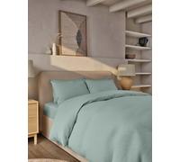 M&S Collection Pure Brushed Cotton Bedding Set - DBL - Duck Egg, White,Silver Grey,Forest Green,Midnight Navy,Light Blue,Charcoal,Sand,Duck Egg,Camel,Blush,Grey Marl,Dusty Green,Pebble,Rust,Olive,Coff