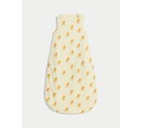M&S Collection Pure Cotton 2.5 Tog Lion Print Sleeping Bag (0-3 Yrs) - 6-18M - Yellow Mix, Yellow Mix