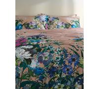 M&S Collection Sateen Wild Meadow Pink Bedding Set - SGL - Pink Mix, Pink Mix