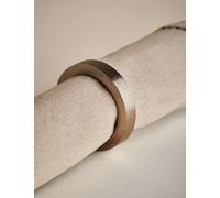 M&S Collection Set of 4 Metallic Napkin Rings - Silver Mix, Silver Mix,Gold
