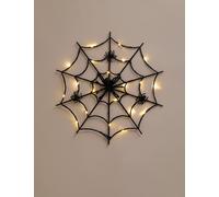 M&S Collection Spider Web Light Up Decoration - Black Mix, Black Mix