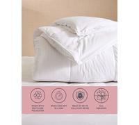 M&S Collection Supremely Washable 18 Tog All Seasons Duvet - SGL - White, White