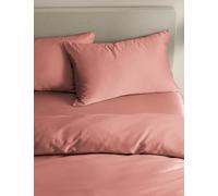 M&S Collection The Ultimate Soft & Silky Bedding Set - 6FT - Clay, White,Clay,Dark Almond,Soft Blue,Denim,Sage,Forest Green,Chambray,Charcoal,Neutral,Light Taupe,Dusky Pink,Silver Grey