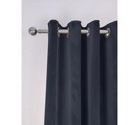 M&S Collection Velvet Eyelet Curtains - WDR72 - Navy, Slate Blue,Bronze,Green,Navy,Champagne,Soft Pink,Forest Green,Dark Ochre,Mauve,Terracotta,Mid Blue,Neutral,Mid Grey,Dark Purple
