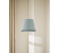 M&S Collection Watercolour Stripe Ruffle Edge Lamp Shade - Green, Ochre,Navy,Green,Dark Red