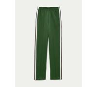 M&S Collection Women's Cotton Rich Retro Side Stripe Joggers - 12REG - Sherwood, Sherwood