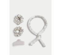 M&S Collection Women's Pure Mulberry Silk Heatless Curler - Light Grey, Light Grey
