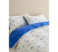 M&S Cotton Blend Cowboy Boot Print Bedding Set Natural Mix