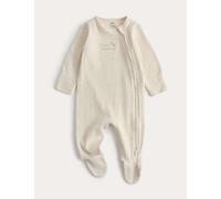 M&S Cotton Rich I Love mummy Sleepsuit (0-12 Mths) White