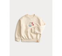 M&S Cotton Rich Miffy Sweatshirt (2-8 Yrs) Light Cream