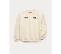 M&S Cotton Rich Stranger Things™ Sweatshirt (6-16 Yrs) Ecru