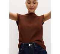 M&S Crew Neck Knitted Vest Conker