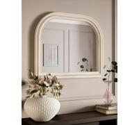 M&S Daphne Curved Mantel Mirror White
