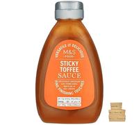 M&S Dessert Sauce - Perfect for Ice Cream Drizzling Meringues Pancakes Waffles Sundaes (1 Pack, Sticky Toffee)