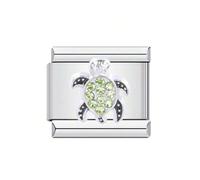 M&S Dog Cat Mother Daughter Heart Birthday Angel Stainless Steel 9mm Italian Link Charm Compatible With Nomination Bracelet (Sea Turtle)
