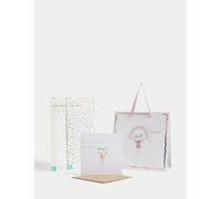 M&S female Gold Fairy Gift Wrap Set With Birthday Card, Gift Bag & Tissue