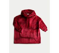 M&S Fleece Hot Wheels™ Oversized Hoodie (1-8 Yrs) Dark Red Mix